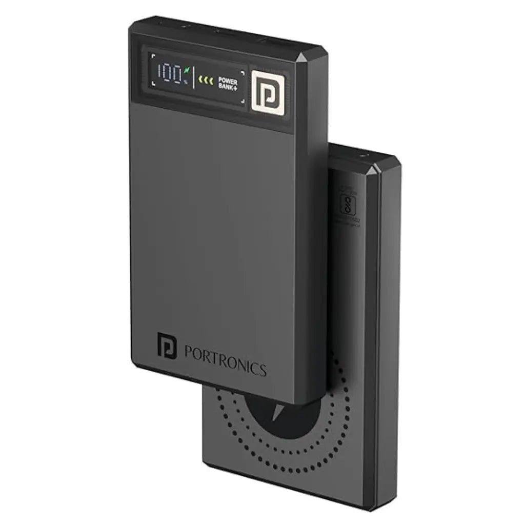 Portronics Luxcell MagClick 10K (POR 2257) 10000mAh 15W Magnetic Wireless & 22.5W Fast Charging Power Bank