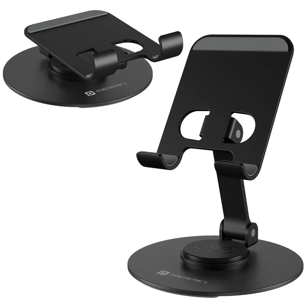 Portronics Mobot 4 POR 2637 Universal 360-Degree Rotatable Desktop Mobile Phone Holder Stand