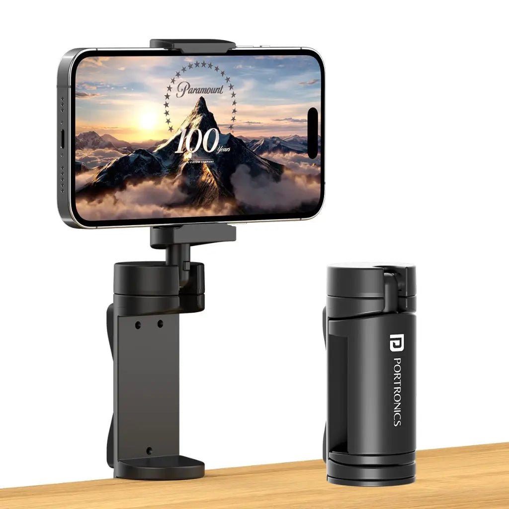 Portronics Mobot Clip POR 2269 Universal Mobile Phone Holder with 360-Degree Adjustable Angles