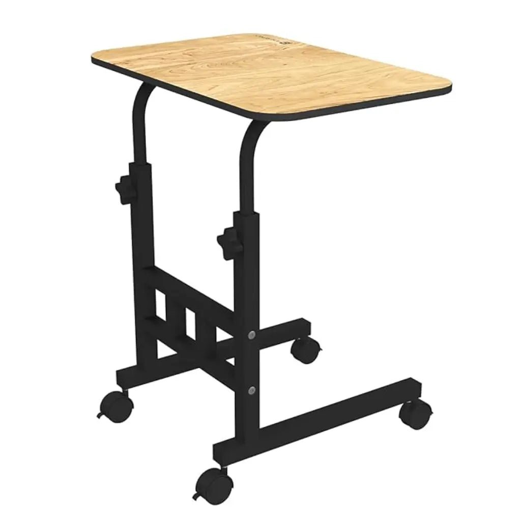 Portronics My Buddy D POR 1376 Ergonomic Adjustable Portable Laptop Desk with Rolling Wheels