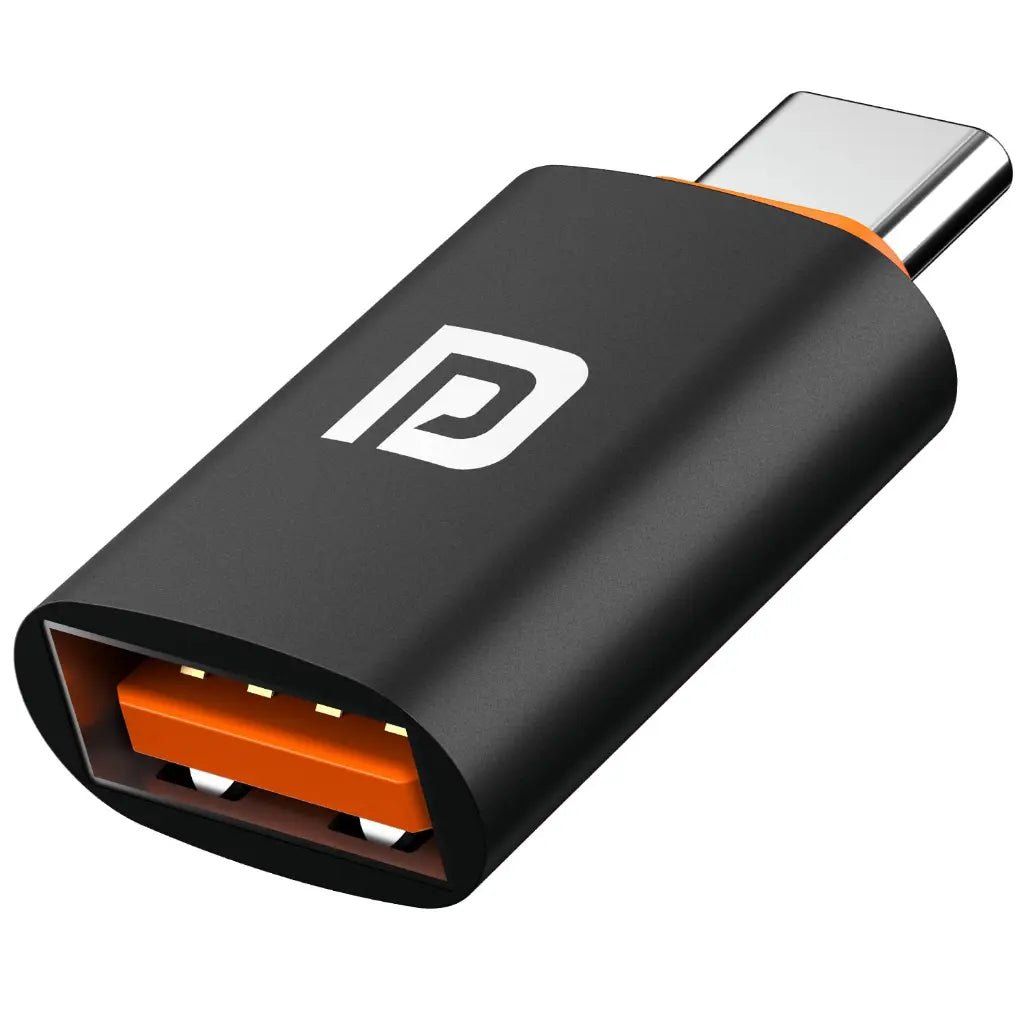 Portronics Bridge Y USB-A to USB-C OTG Adapter with Fast Charging Support