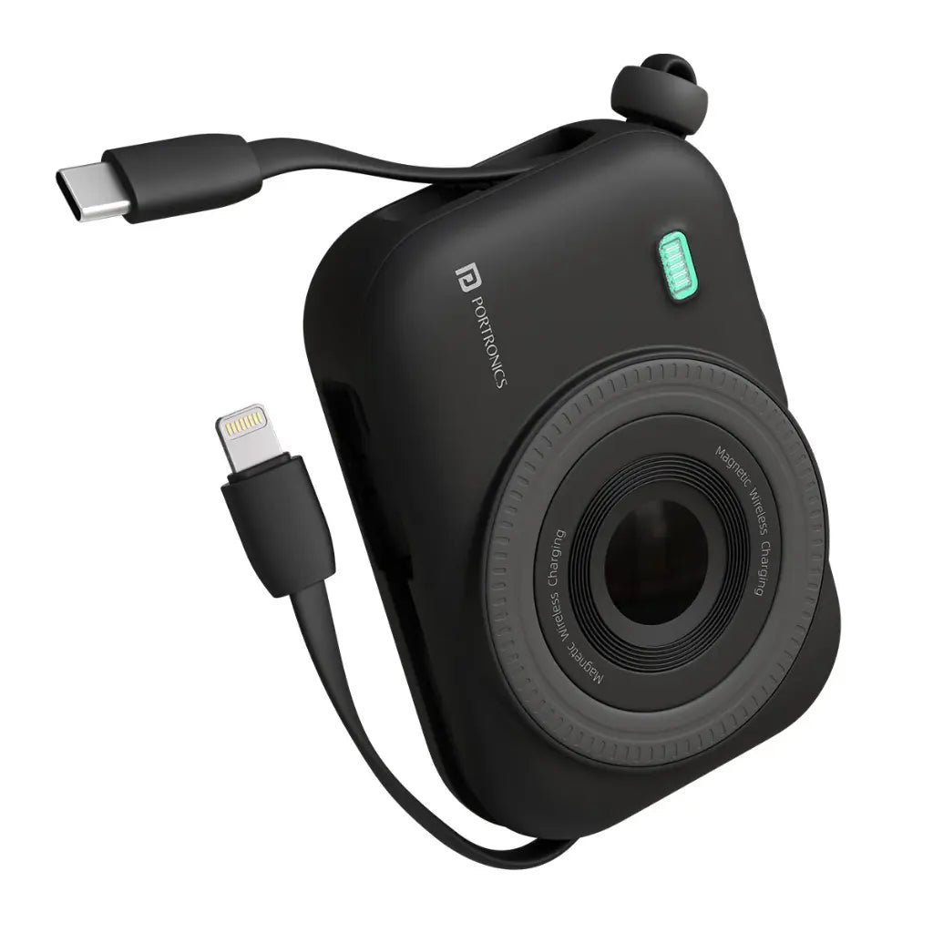 Portronics Power Shutter 10000mAh 22.5W Fast Charging Power Bank with Type-C Port (POR 2265)