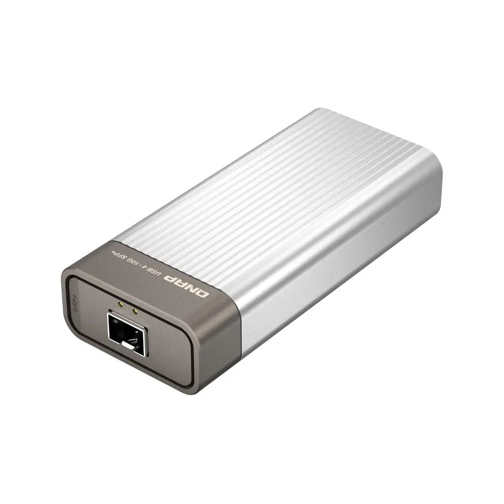 QNAP QNA-UC10G1SF USB4 Type-C to 10GbE SFP+ High-Speed Network Adapter for Thunderbolt 4 and USB4 Devices