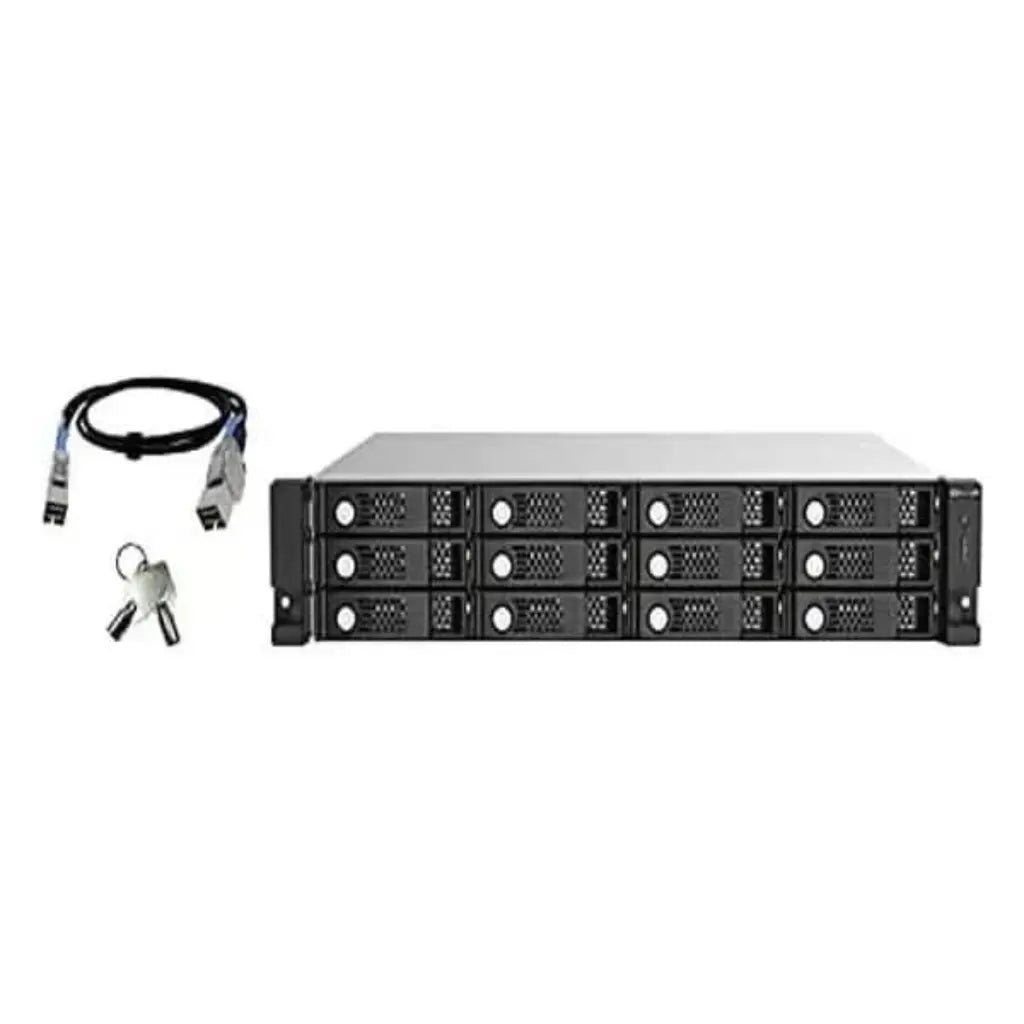 QNAP TL-R1220Sep-RP 12-Bay 2U Rackmount SAS 12Gbps JBOD Storage Expansion Enclosure