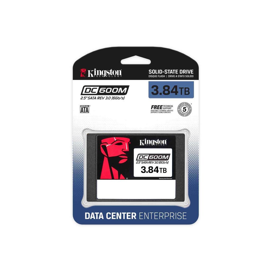 Kingston DC600M Series 3.84TB 2.5-inch SATA Enterprise Server NAS Solid State Drive