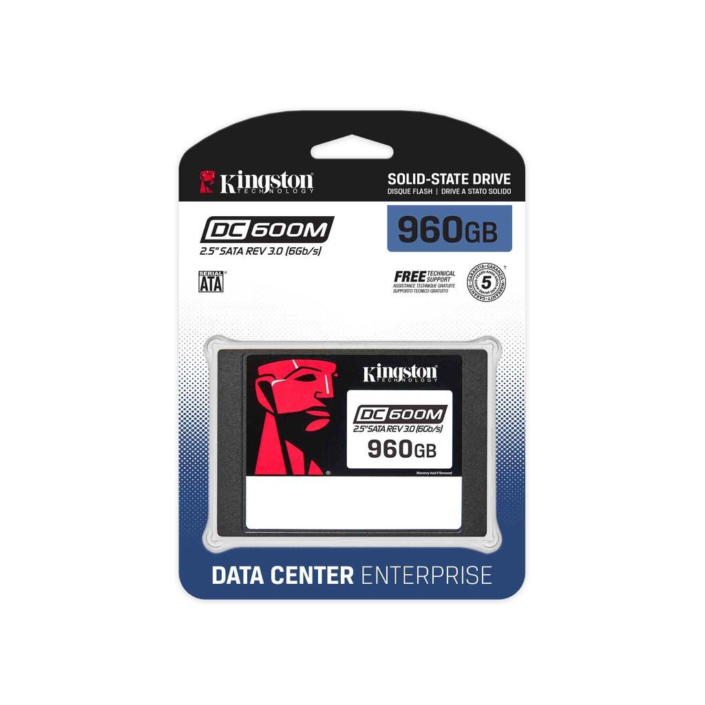 Kingston DC600M 960GB 2.5-inch SATA Enterprise SSD for Server and NAS Storage