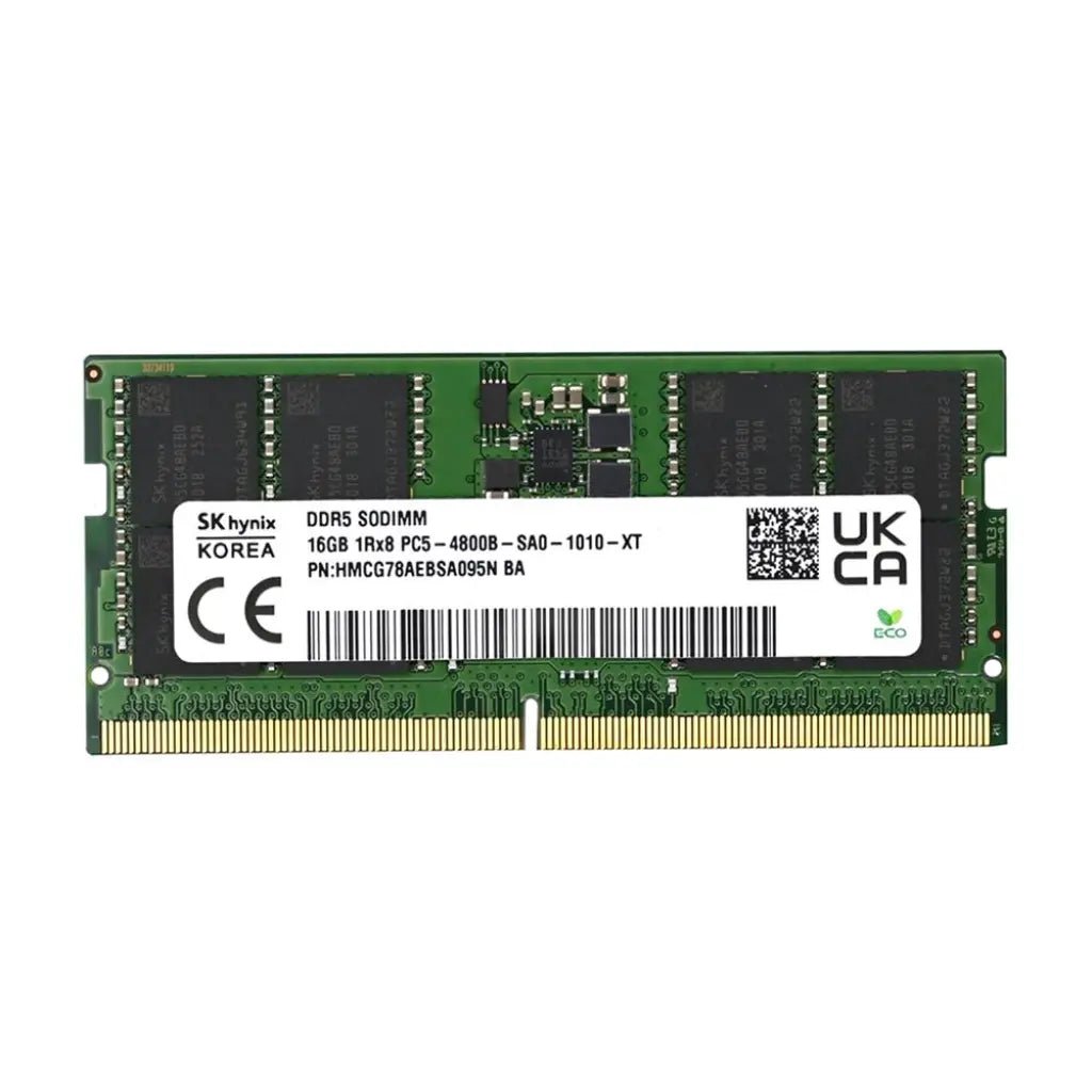 SK Hynix 16GB DDR5 4800MHz CL40 1Rx8 SO-DIMM Laptop Memory Module (Pulled)