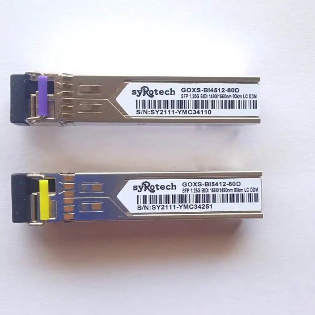 Syrotech 1.25G SFP Single Mode BiDi Transceiver 80KM (Models