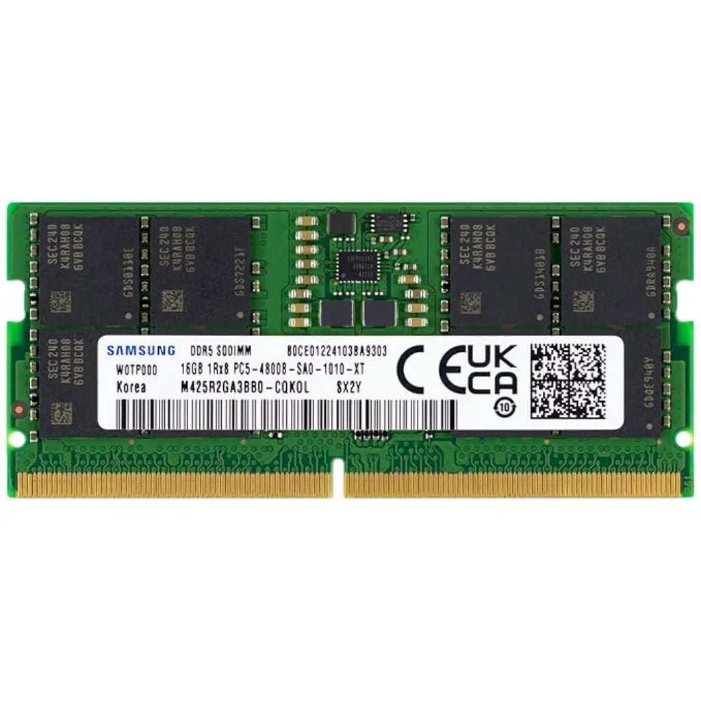 Samsung 16GB DDR5 4800MHz CL40 1Rx8 SODIMM Laptop Memory Module (Pulled)