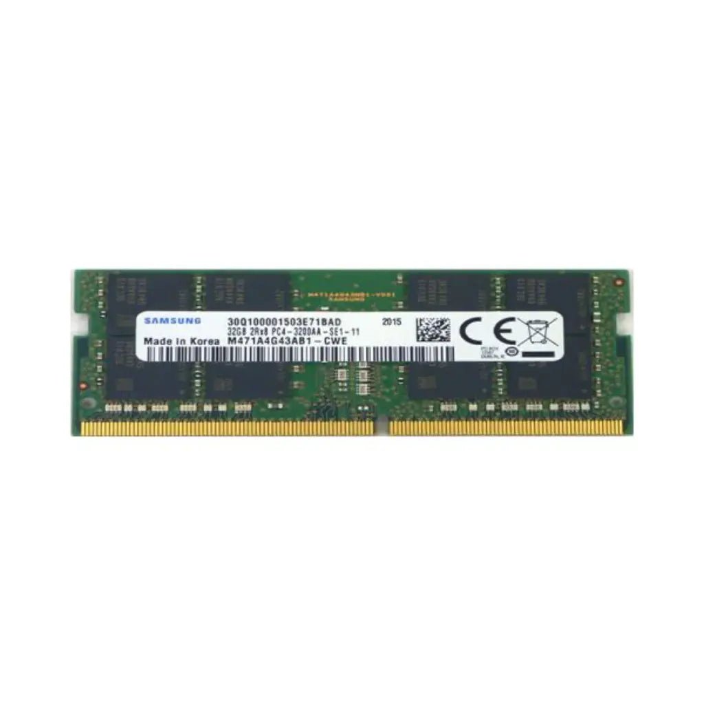 Samsung 32GB DDR4 3200MHz CL22 2Rx8 260-Pin SODIMM Laptop Memory Module (Pulled)