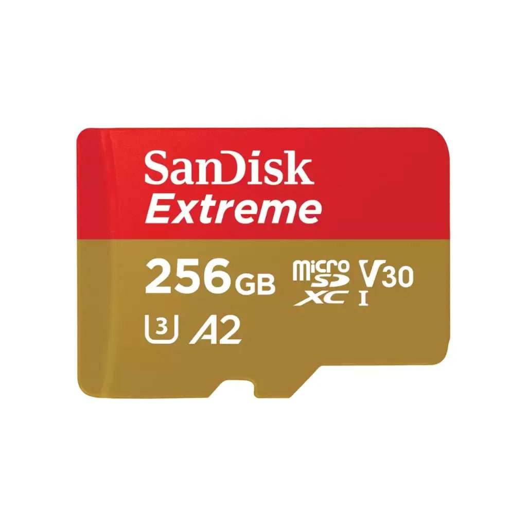 SanDisk Extreme 256GB microSDXC UHS-I Memory Card with Adapter