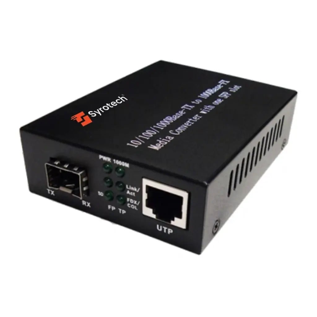 Syrotech GOMC-1312-SFP Gigabit Ethernet Media Converter with SFP Slot and RJ-45 Port
