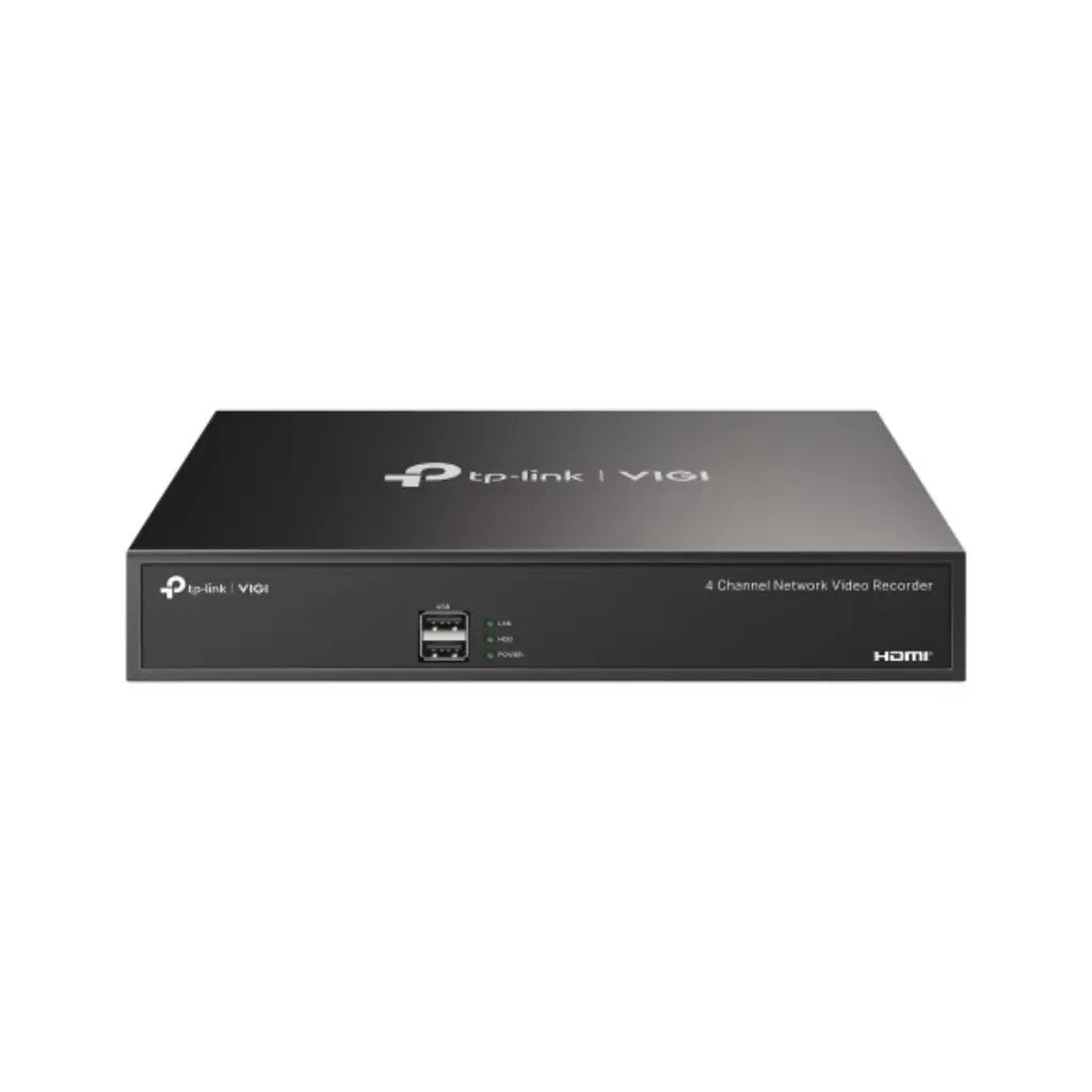 TP-Link VIGI NVR1004H 4-Channel Network Video Recorder with 4K HDMI Output and H.265+ Video Compression
