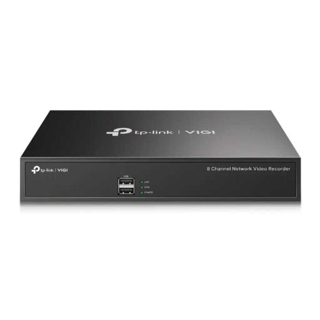 TP-Link VIGI NVR1008H 8-Channel Network Video Recorder with 24/7 Continuous Surveillance Recording