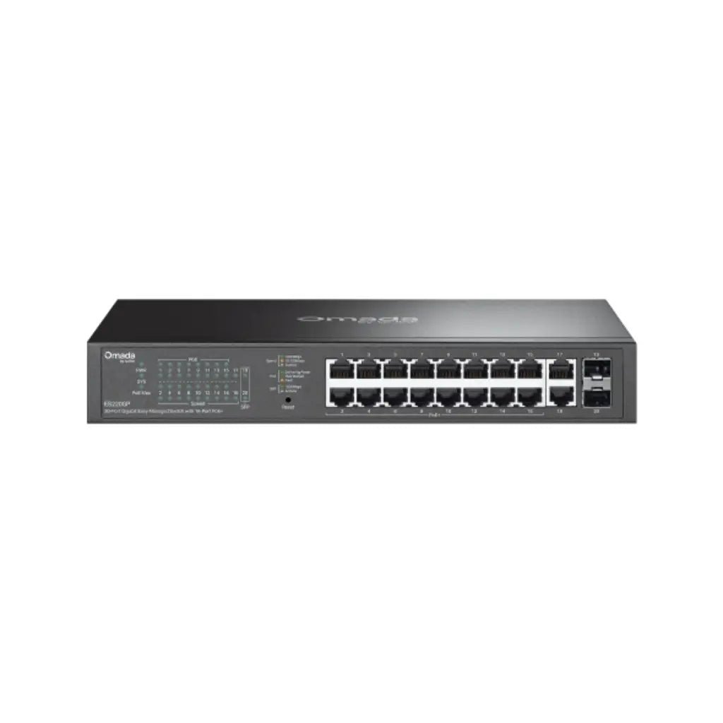 TP-Link Omada ES220GP 20-Port Gigabit Easy Managed PoE+ Switch with 16 PoE+ Ports and 4 Uplink Ports