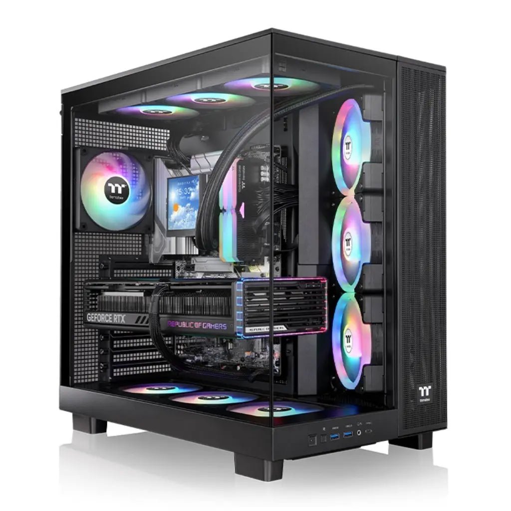 Thermaltake View 380 XL TG ARGB Mid Tower Tempered Glass PC Gaming Case