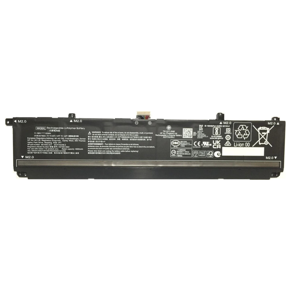 HP WK06XL 83Whr 6880mAh 11.58V 6-Cell Replacement Laptop Battery