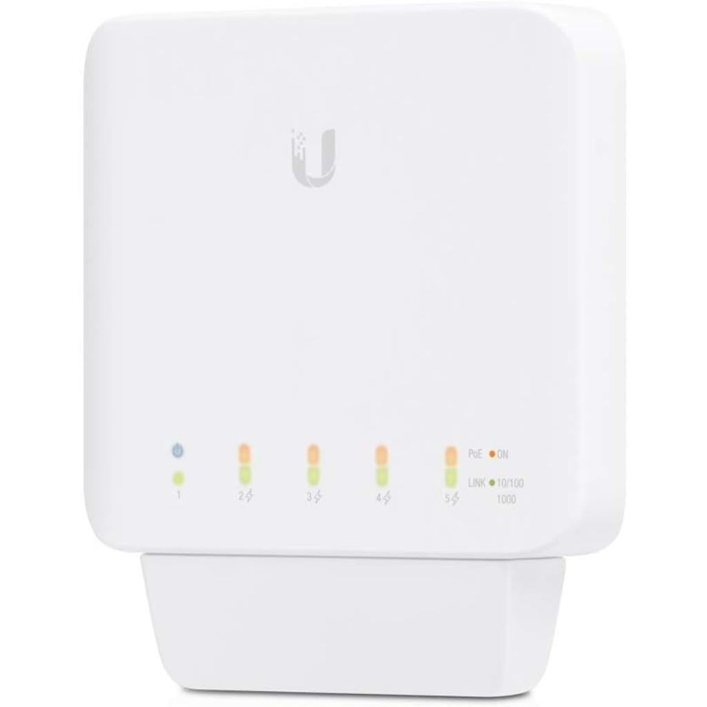 Ubiquiti UniFi Switch Flex (USW-FLEX) 5-Port Layer 2 PoE Managed Indoor/Outdoor Switch