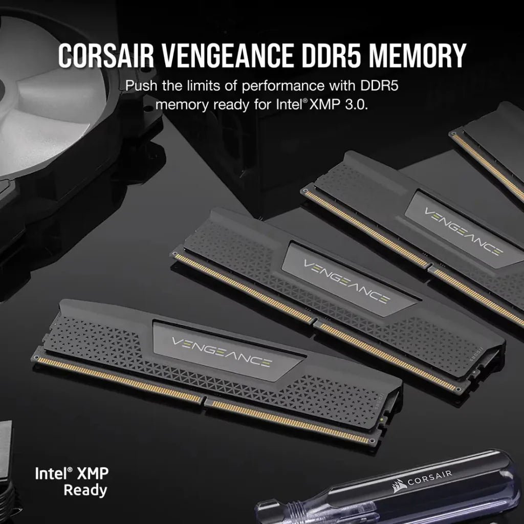 CORSAIR VENGEANCE 96GB (2x48GB) DDR5 7200MHz CL40 RGB High-Performance Desktop Memory Kit