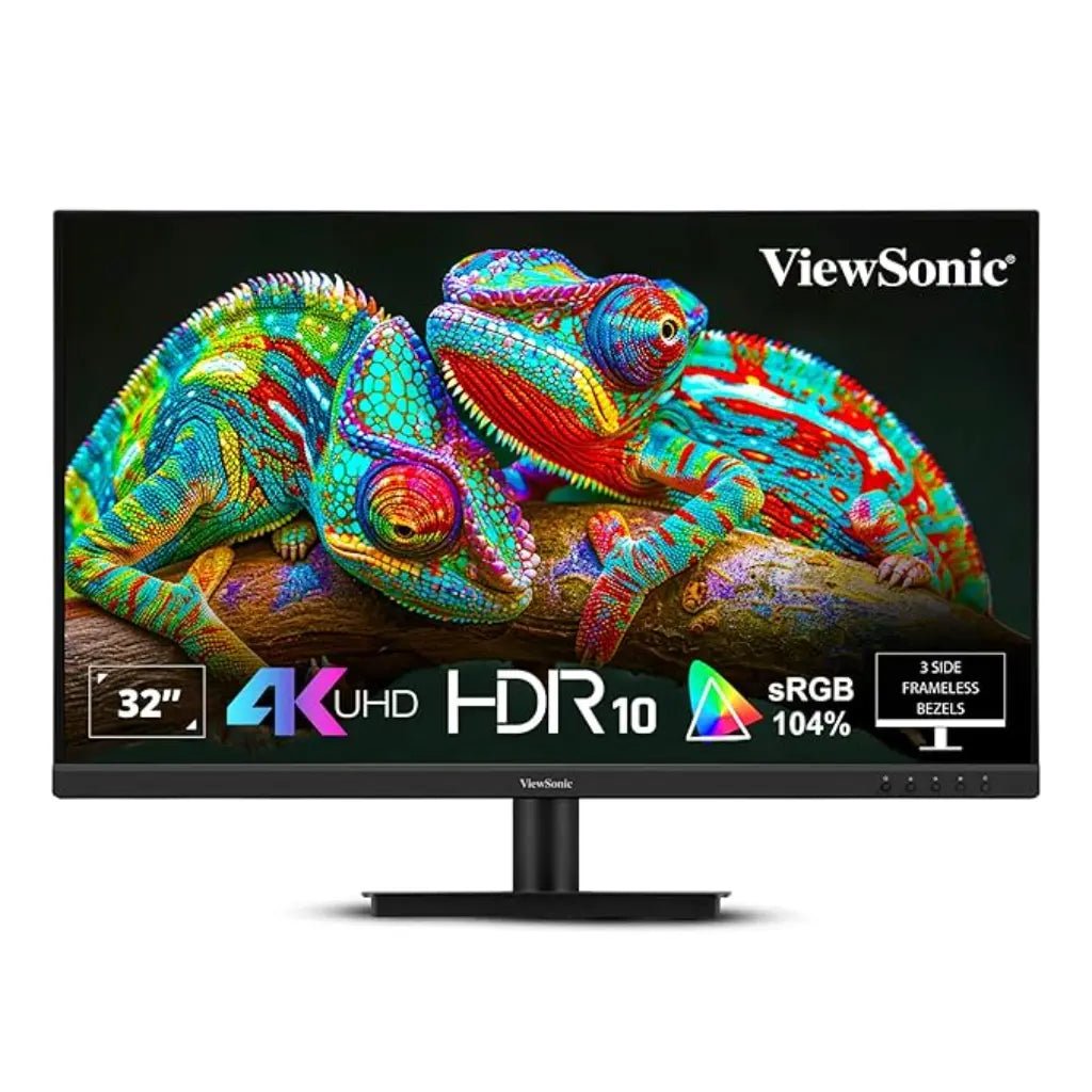 ViewSonic 32-inch 4K UHD VA Monitor with HDR10 and Built-in Speakers (VA3208-4K-MHD)