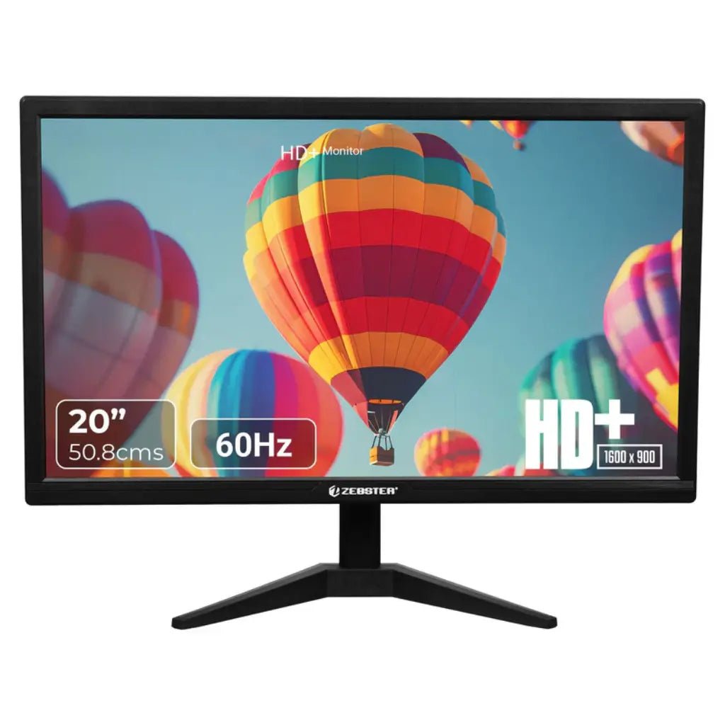Zebronics Z-GV120 20-Inch HD LED Monitor with HDMI and VGA Ports