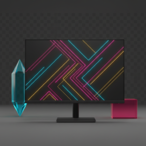 240Hz Gaming Monitor Holographic Frame
