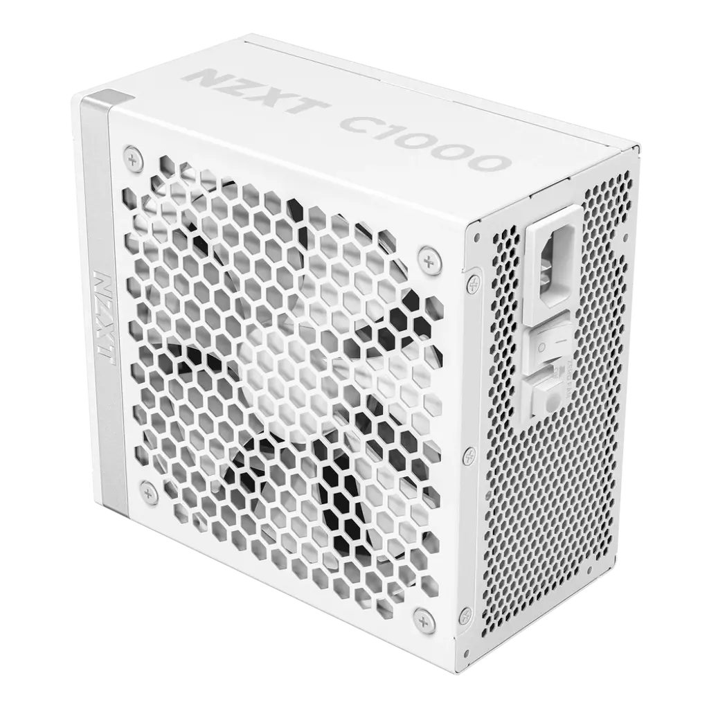 NZXT C1000 1000W Full Modular 80 Plus Gold ATX 3.1 Power Supply Unit - White