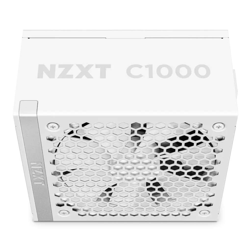 NZXT C1000 1000W Full Modular 80 Plus Gold ATX 3.1 Power Supply Unit - White