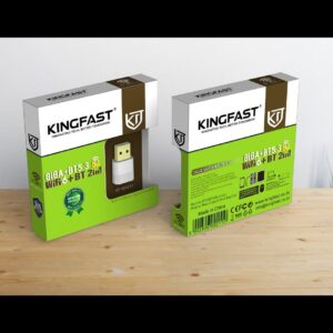 KINGFAST KF-A211 Dual-Band Gigabit Wi-Fi USB Adapter with Bluetooth 5.3 Wireless Receiver