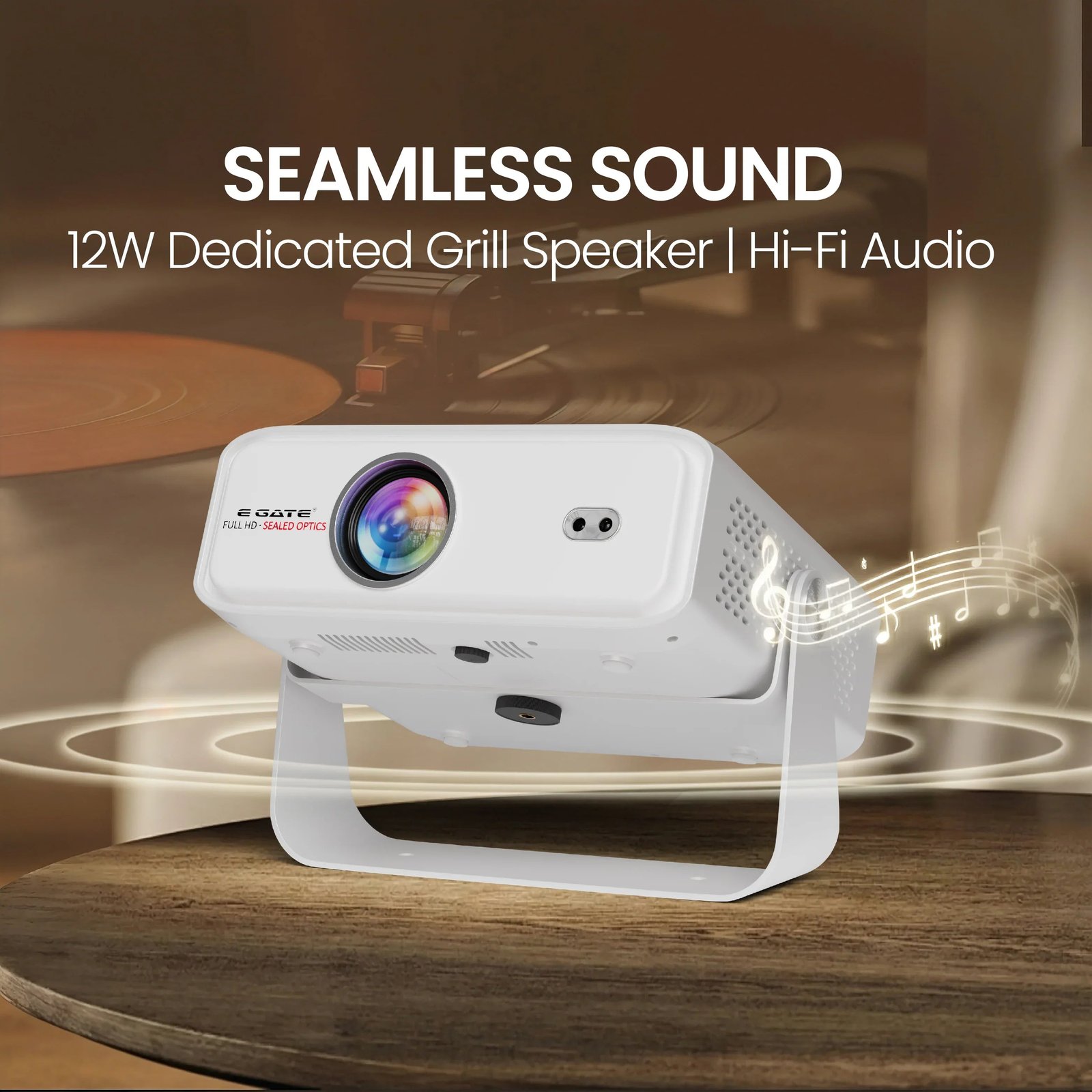 E Gate EO9022 8X Dust-Free Full HD Smart Projector