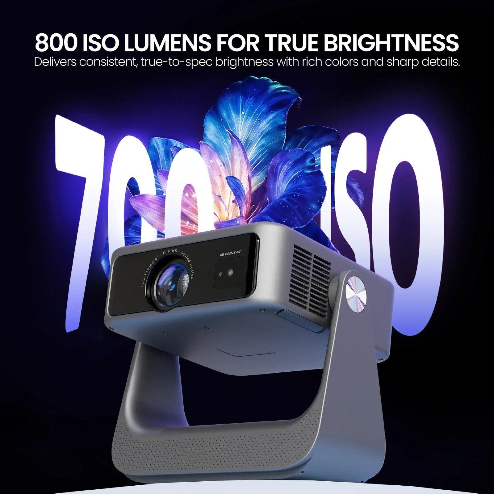 EGATE Zen 7X Full HD Google TV Projector with 4K Decoding for Home Cinema