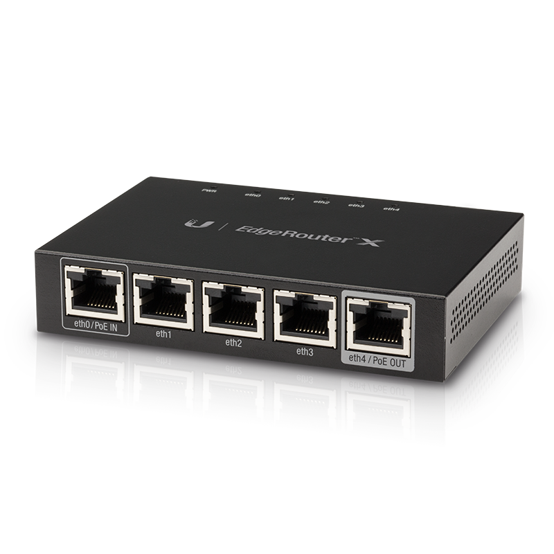 Ubiquiti EdgeRouter X (ER-X) 5-Port Gigabit Router with Passive PoE Support