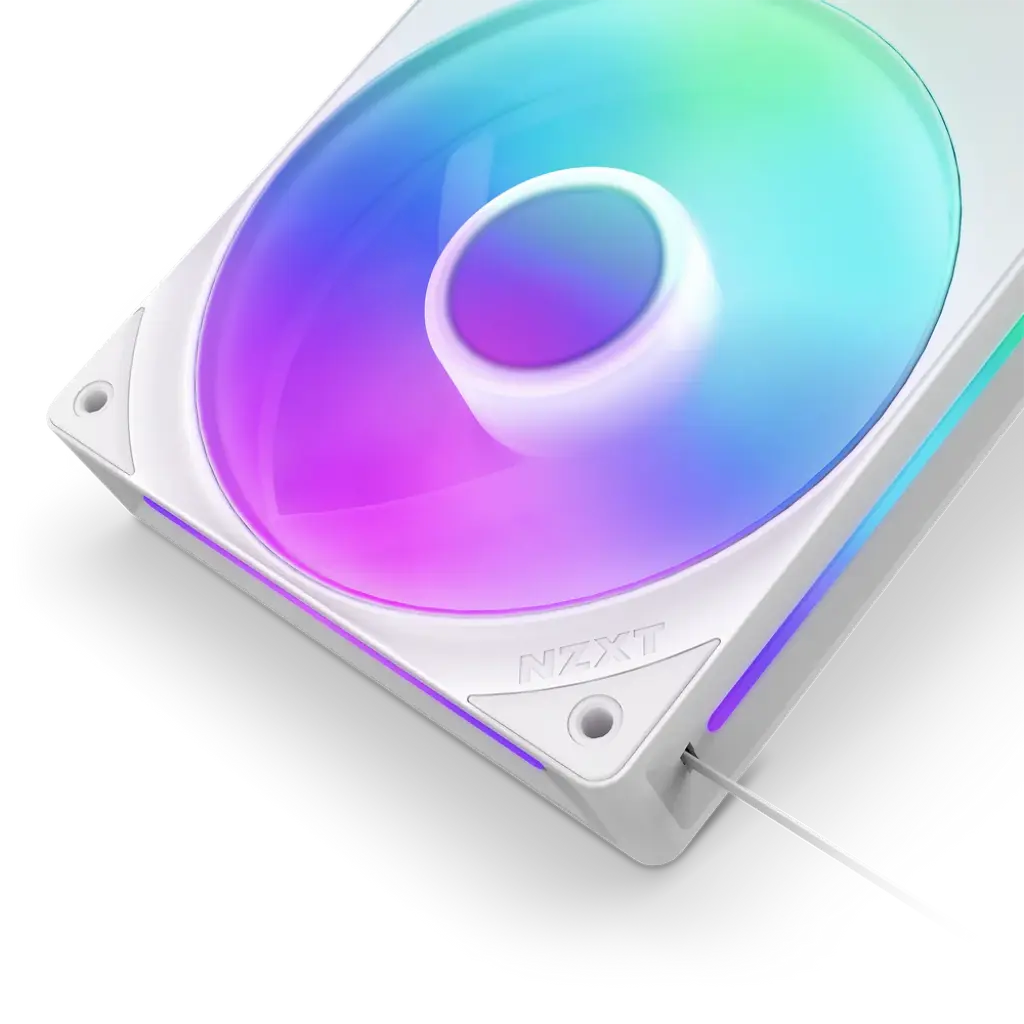 NZXT F240 RGB Core 240mm Single-Frame Performance Cooling Fan Unit - White