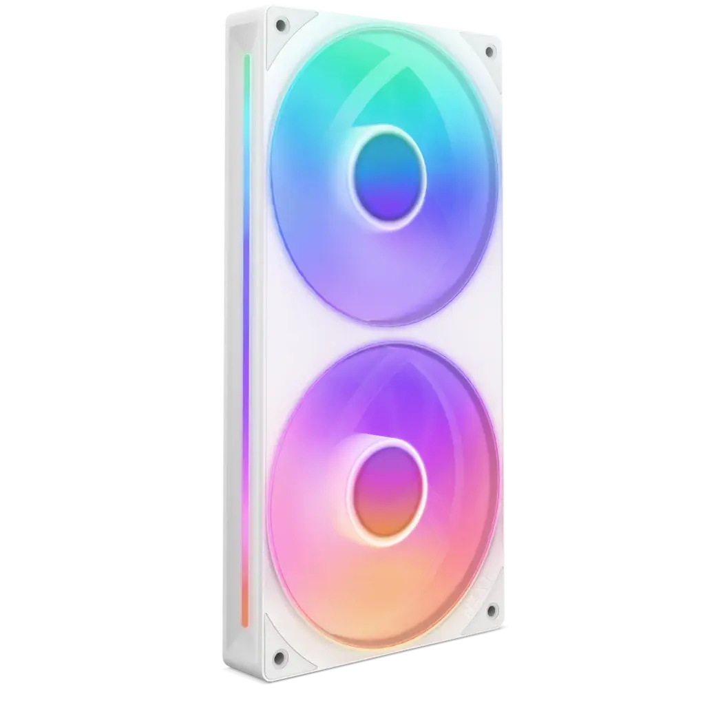 NZXT F280 RGB Core 280mm Single-Frame High-Performance RGB Fan Unit - White