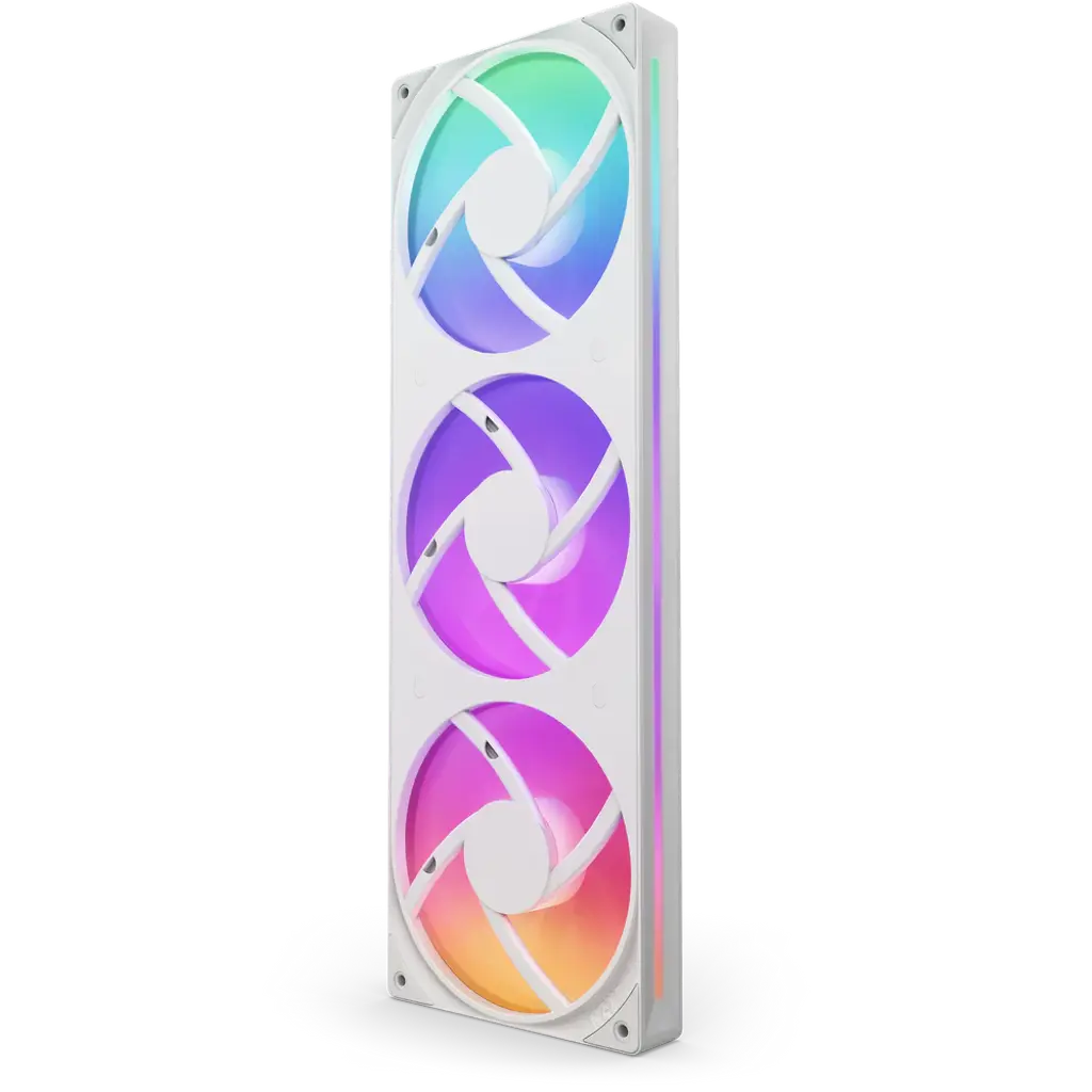 NZXT F420 RGB Core 420mm Single-Frame High-Performance RGB Cooling Fan Unit - White
