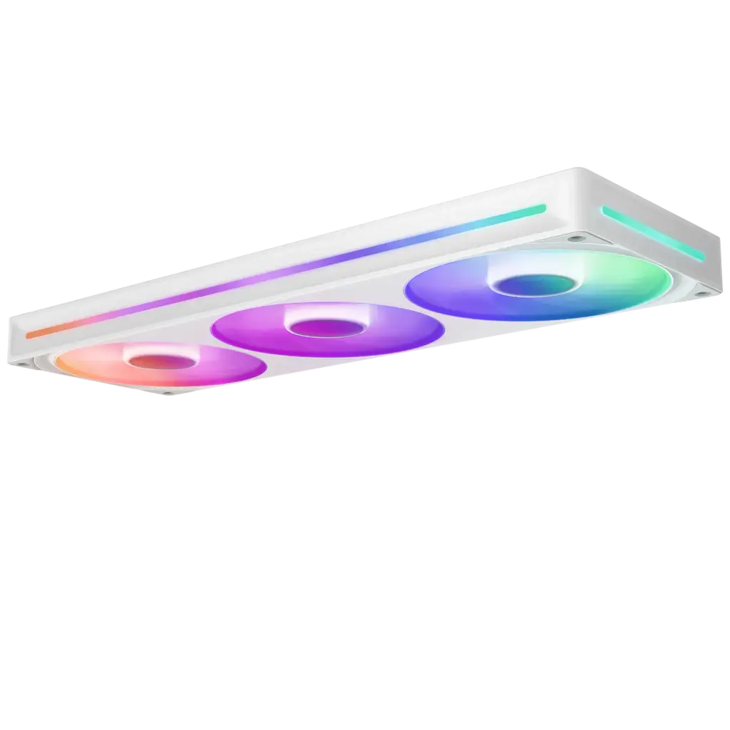 NZXT F360 RGB Core 360mm Single-Frame Triple Fan Unit - White
