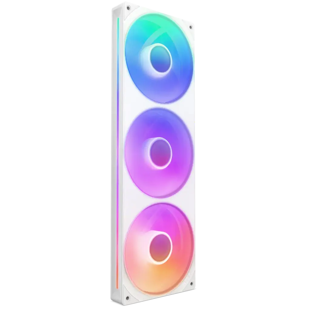 NZXT F360 RGB Core 360mm Single-Frame Triple Fan Unit - White