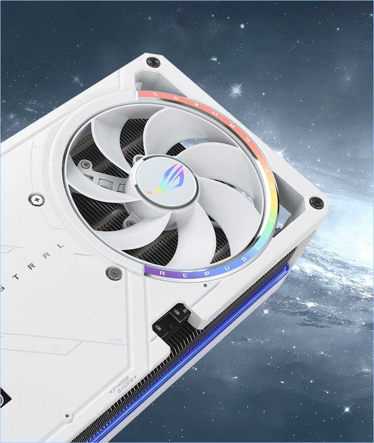 ASUS ROG Strix Astral GeForce RTX 5080 16GB GDDR7 White Overclocked Edition Triple Fan Graphics Card