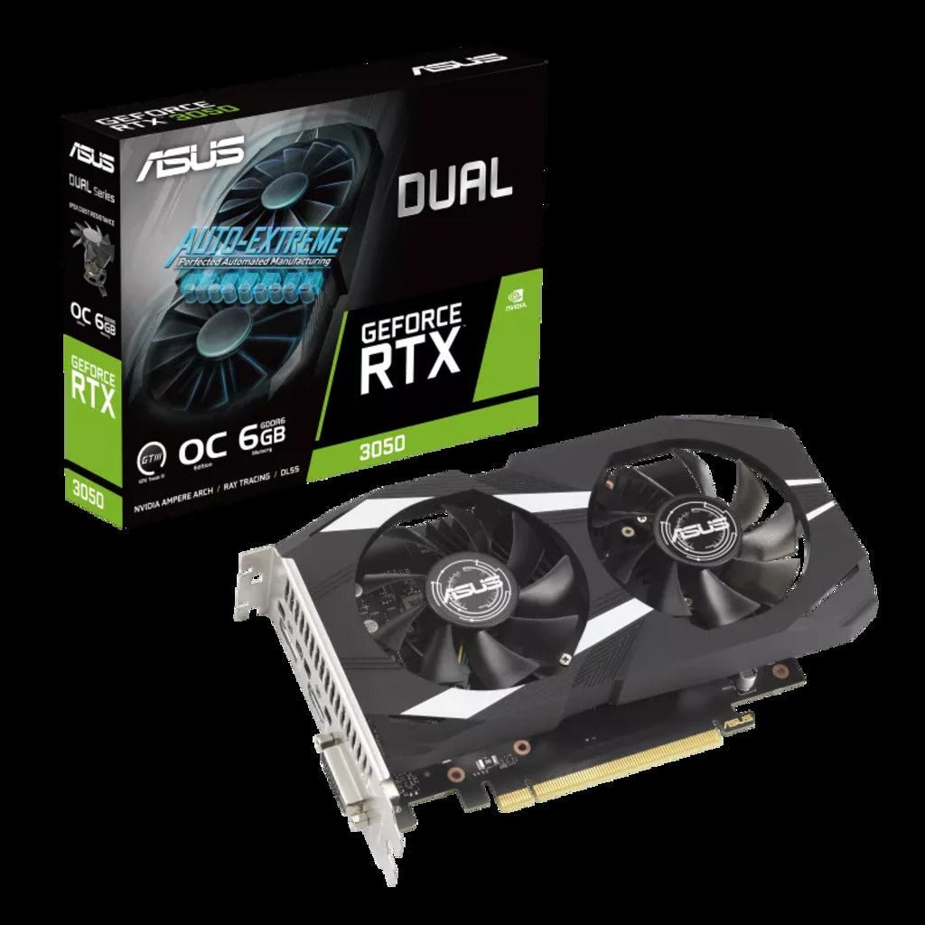 ASUS Dual GeForce RTX 3050 OC Edition 6GB GDDR6 Gaming Graphics Card