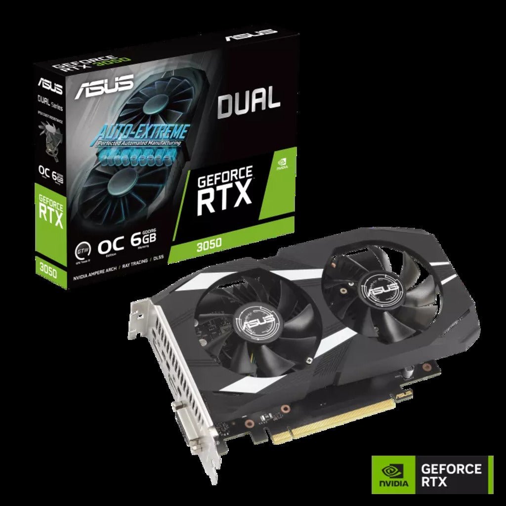 ASUS Dual GeForce RTX 3050 OC Edition 6GB GDDR6 Gaming Graphics Card