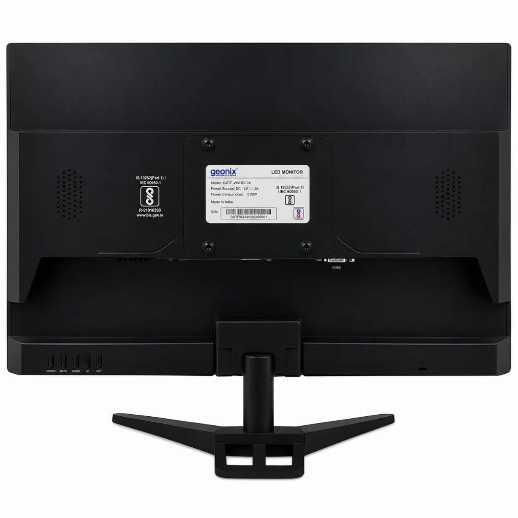 Geonix 24-Inch Full HD LED Monitor (1920x1080) with HDMI and VGA Connectivity