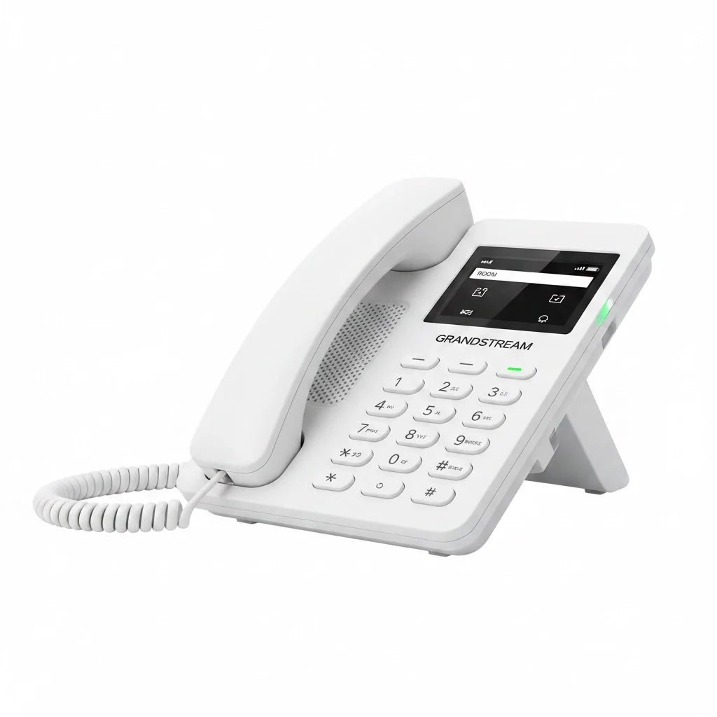 Grandstream GHP620 Compact IP Hotel Phone with PoE Support and HD Audio - White