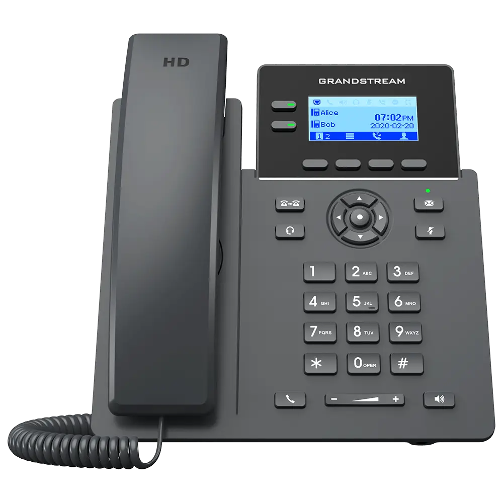 Grandstream GRP2602P 2-Line Essential PoE IP Phone with HD Audio and SIP Support