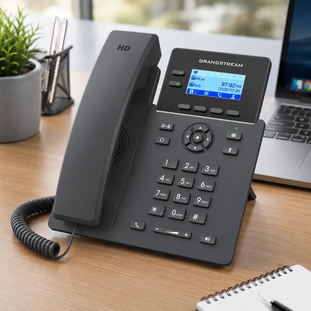 Grandstream GRP2602P 2-Line Essential PoE IP Phone with HD Audio and SIP Support