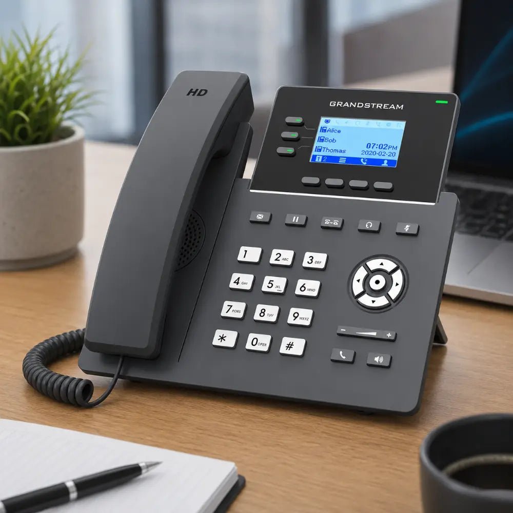 Grandstream GRP2603 Essential 3-Line IP Phone with HD Audio and 6 SIP Accounts