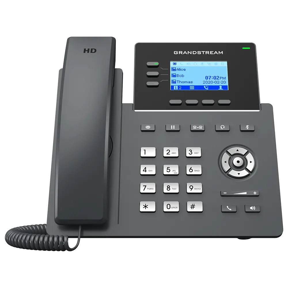 Grandstream GRP2603 Essential 3-Line IP Phone with HD Audio and 6 SIP Accounts