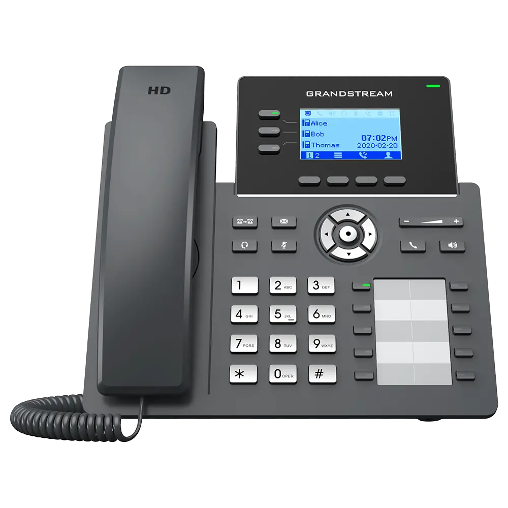 Grandstream GRP2604 3-Line Essential IP Phone for Business VoIP and SIP Communication Systems