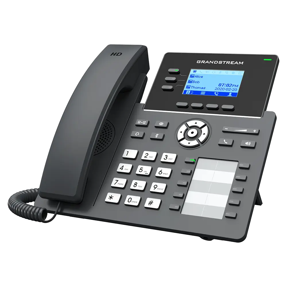Grandstream GRP2604 3-Line Essential IP Phone for Business VoIP and SIP Communication Systems