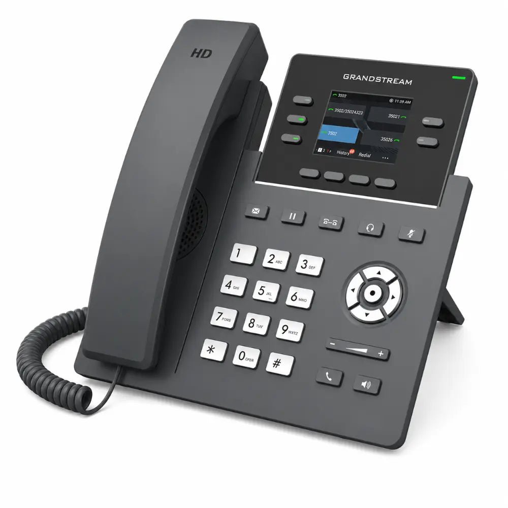 Grandstream GRP2612G 2-Line Gigabit IP Phone with PoE Support for Professional SIP Communications