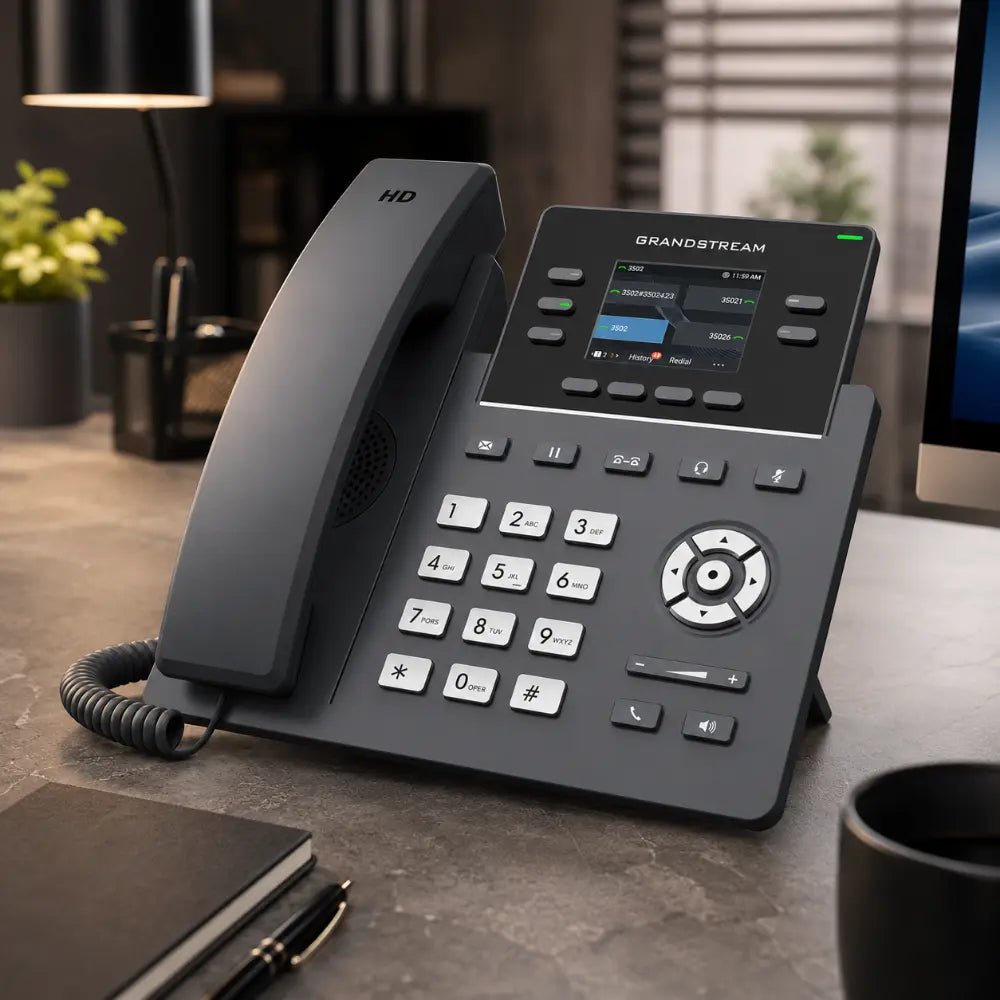 Grandstream GRP2612G 2-Line Gigabit IP Phone with PoE Support for Professional SIP Communications